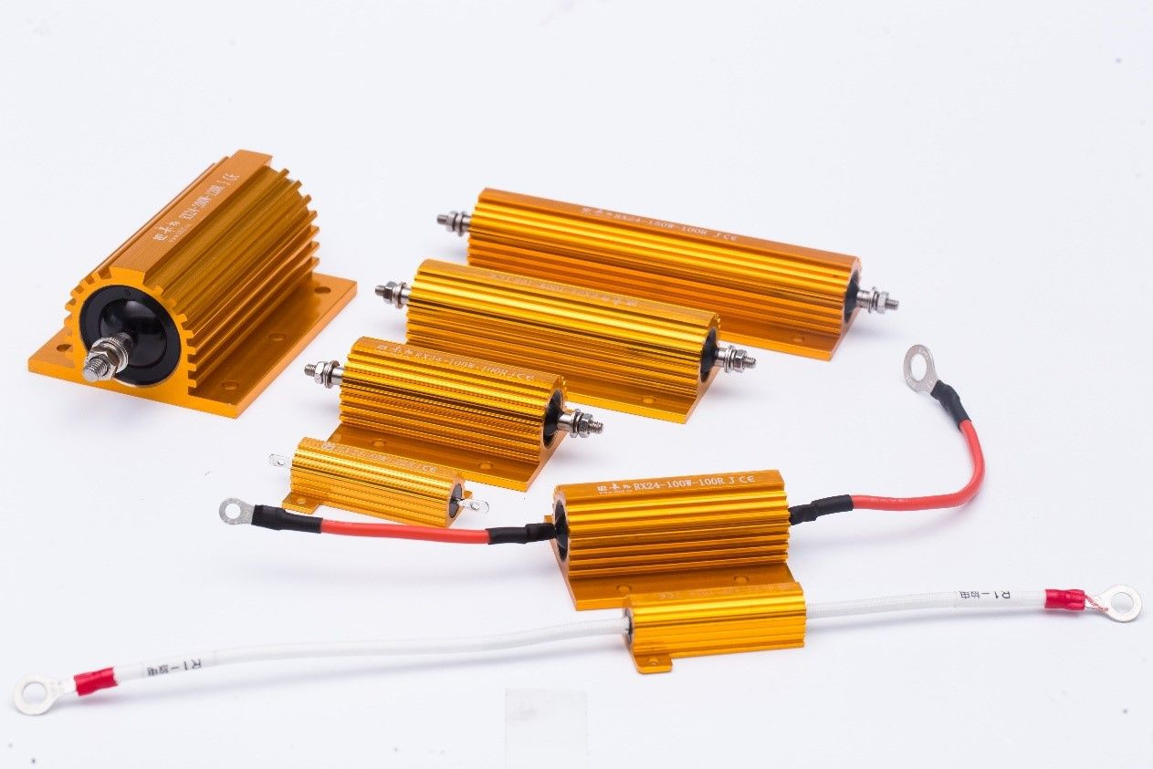 RX24 Golden Aluminum Housing Wire Wound Resistors